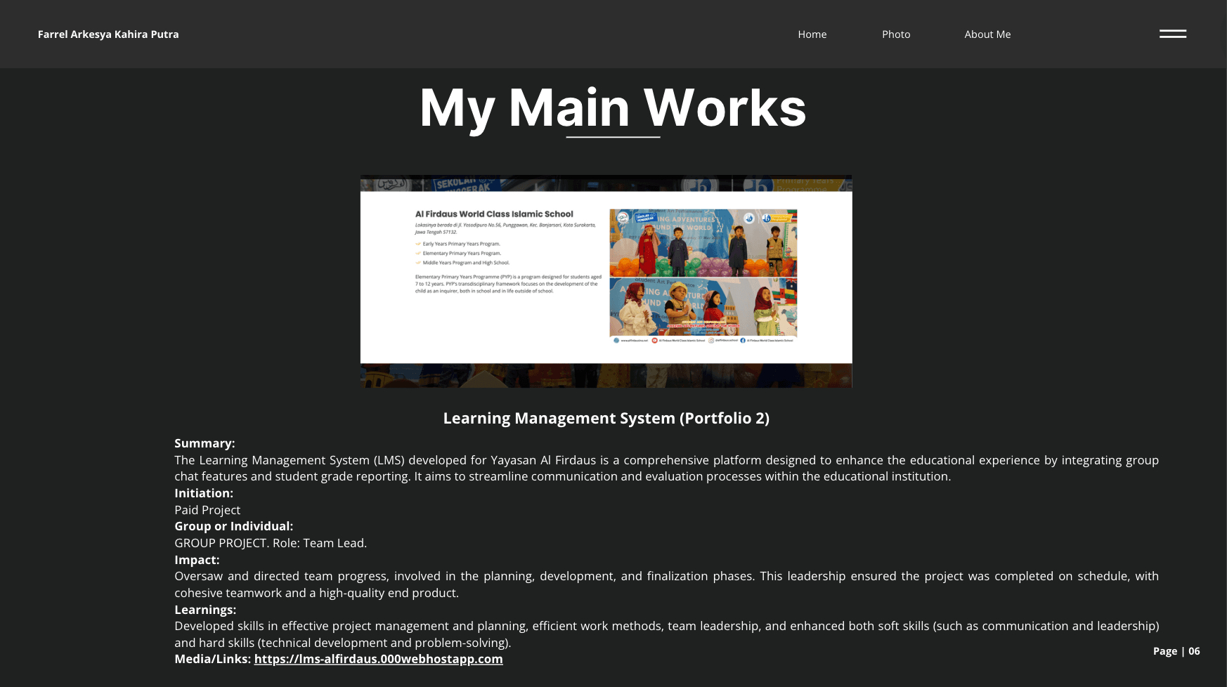 Learning Management System