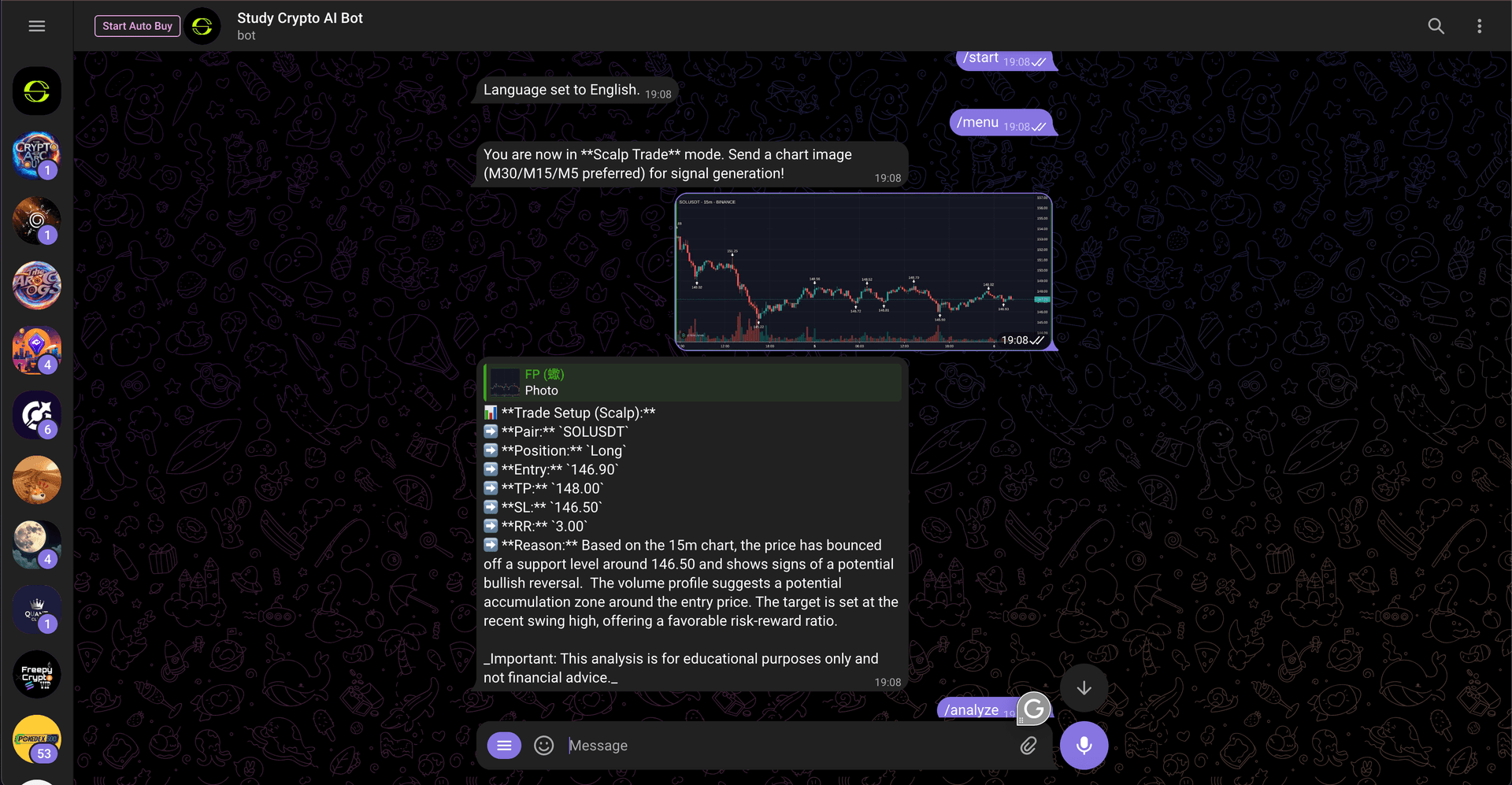 AI Learn and Analyser Tele Bot